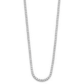14k White Gold 10 carat Lab Grown Diamond VS/SI+ G+ Complete 16 inch Tennis Necklace